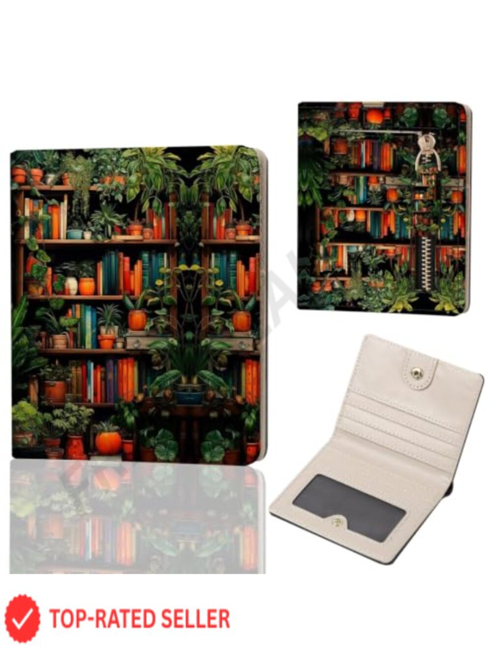 RFID Blocking Slim Bifold Wallet for Women, PU Leather Card Holder